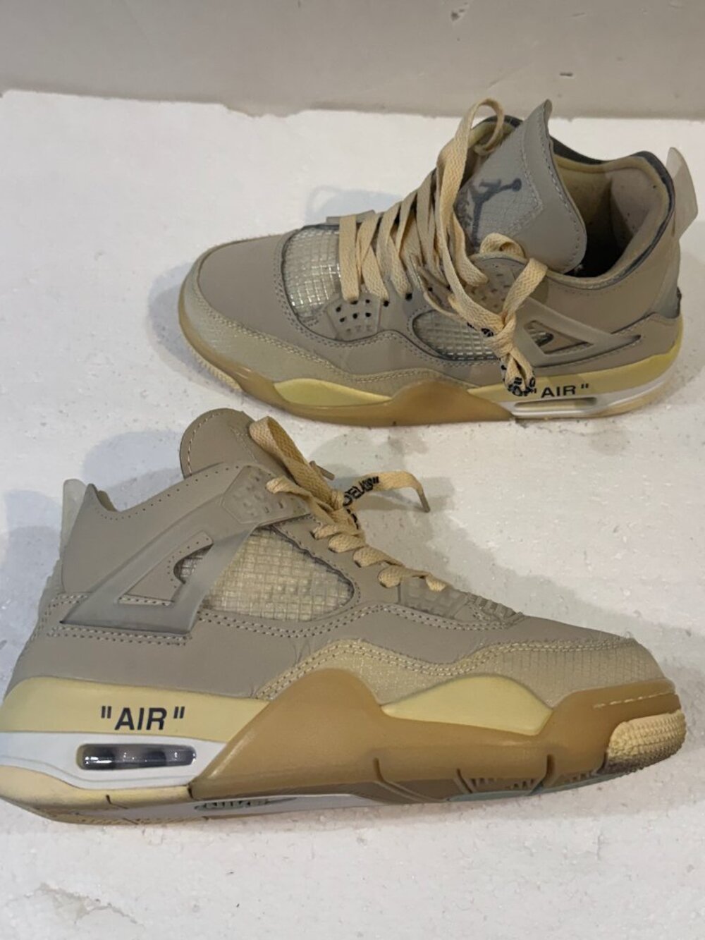 Nike Air Jordan 4 Retro SP x Off White Sail Womens Size 7 (CV9388-100) Virgil